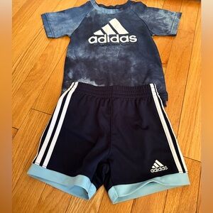 Baby Boys Adidas 2 piece shorts set 12 months